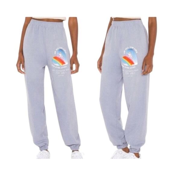 Boys Lie "My Favorite Lies" Light Blue Sweatpants, size S - Picture 8 of 10